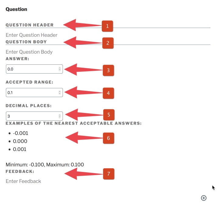 steps to build a calculated numeric question