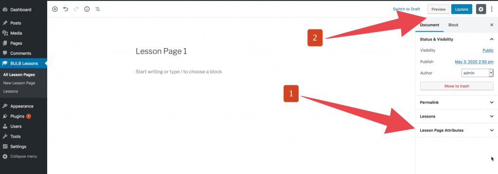 document settings locations